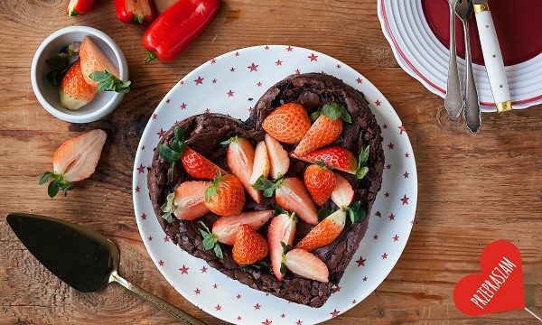 Delecta – brownie serce z chili